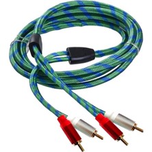 Qosrix Anfi Kablosu 2rca Hoparlör Ses Kablosu 5 Metre 1.kalite