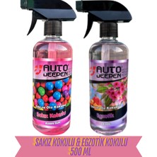 2li Oto Koku Seti Sakız Kokulu 500ML ve Egzotik Kokulu 500ML Araba Parfümü Araba Kokusu