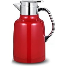 304 Çelik 1,6 L Çift Katmanlı Kırmızı Vakumlu Kamp Piknik Çay Termos CIN556KR