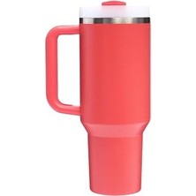 Stanley Quencher Pipetli Termos Bardak, Mercan (Hot Coral), 1.18 Litre