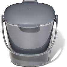 Oxo - Good Grips Kompost Kovası, Gri - Mutfak Için Koku Geçirmez Çöp Kutusu - 2,8 L