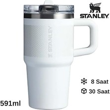 Stanley The Quencher Protour Flip Straw Termos 0,60 L Pipetli Termos 10-12484-097 Beyaz