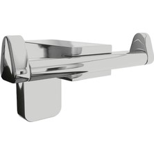 BADEM10 Bornoz Havlu Asma Askısı Banyo Lavabo Çatal 2'li Metal Sağlam Aparat Krom Askılık Vidalı