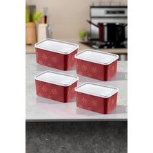 Smartware 4'lü Set No Frost Saklama Kabı Carmen 2600 ml