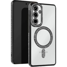 Bezos S25 Edge Joke Simli Magneticsafe - Siyah