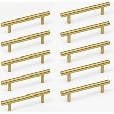 Alteta 10 Adet (128 mm - 12.8 Cm) Gold Altın Metal Mobilya Mutfak Çekmece Dolap Kulbu Kulpu Kulpları