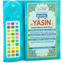 Çocuklar Için Sure Dua Öğreten Cihaz Sesli Yasini Şerif Kitabı (Mavi)