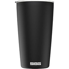 Sıgg Neso Cup Black Termos Kupa (0,4 L), Zararlı Madde Içermeyen ve Yalıtımlı Kahve Kupası, 18/8 Paslanmaz Çelik, Seramik Pure Ceram Kaplamalı
