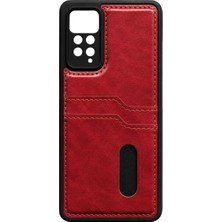 Bezos Note 12 Pro 4g Sara Kartvizitli Deri - Kırmızı