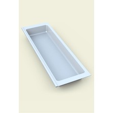 Tify Mutfak Çekmece Içi Tek Bölmeli Kepçelik-Kaşıklık Beyaz 16CMX48CM(BOYDAN 4cm Kesilebilir)