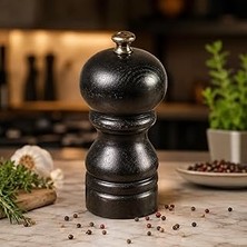 Glıos El Yapımı Gürgen Ağacı Baharat Değirmeni, Paslanmaz Çelik Mekanizmalı, Karabiber ve Tuz Öğütücü, 11X5,5 cm Küçük Boy Pahalı Niş Üründür