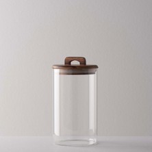 Linens Handle Cam-Akasya Kapak 10X10X19 cm Kavanoz