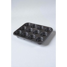 Metal Kek Kalıbı Muffin 12 Li Kapsül Kek 4751