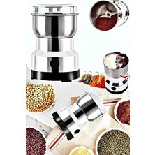 Elektrikli Kahve Baharat Öğütücü Metal Bıçaklı Un Tahıl Fındık Pirinç Öğütücü Çok Fonksiyonlu 200W