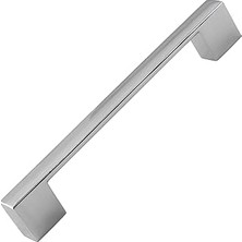10 Adet Gölcük Düz Mobilya Mutfak Dolap Çekmece Dolabı Kapak Metal Kulpu Kulbu Krom 128 Mm-12.8 cm