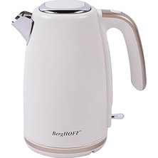 Berghoff Gem Pearl 1, 7 L Su Isıtıcı – 2200 W Paslanmaz Çelik Gövde | Vanilya Krem Gold