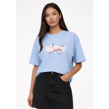 Vodexa Ünisex Oversize T-Shirt Upper Level Baskılı %100 Pamuk Tişört Rahat Kalıp