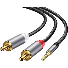 Rocoren 3.5mm Aux Jack To Rca Hi-Fi Ses Kablosu 5 Metre
