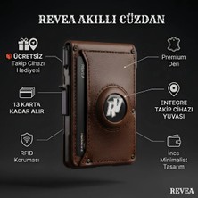 Revea Takip Cihazlı Cüzdan kahverengi