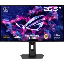 Asus Rog Strıx XG27ACDMS 26.5 Qd-Oled 2560X1440 0.03MS 280Hz 250CD Dp HDMI Usb-C Vesa 3yıl Elmb, Hdr 400 True Black, Pivot,neo Yakınlık Sensörü,%99 DCI-P3,10BİT,USB-C PD15W Monitör