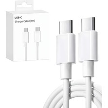 Kyrotech USB C Kablosu Esnek USB C - USB C Şarj Kablosu Pd 3.0 iPhone 15 Pro Max Galaxy S23 S22 S21 A54 Pixel 7 iPad Pro 12.9 iPad Mini 6/air 5 Vb. ile Uyumludur.