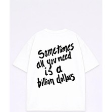 Vodexa T-Shirt Oversize Unısex %100 Pamuklu Rahat Kalıp Baskılı Tişört