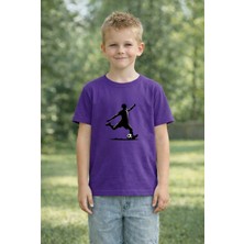 Vodexa Erkek Coçuk Kaleye Şut Baskılı Çocuk Tişört %100 Pamuk – Yazlık Çocuk T-Shirt