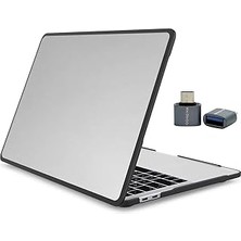 Mcstorey MacBook Air 13.3 Uyumlu Shockproof Rugged Hard Case Tpu Bumper Anti-Fingerprint Drop Protection Cover A2337 M1 A2179 A1932 Outdoor Şeffaf