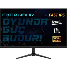 Casper Excalibur M.E238FIF-D 23.8" 200HZ 1ms 300NIT Fast IPS (Hdmı+Dısplay) Freesync+G-Sync Fhd Oyuncu Monitör
