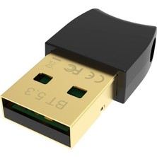 Alfalink Al-Bl5.3 Bluetooth V5.3 USB Mini Bluetooth Adaptör Dongle 20MT Kablosuz Adaptör ( Çoklu Cihaz Desteği Sağlar ) Win7/8/10/11 Tak Çalıştır ( Pc Içindir)