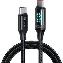 Mcdodo CA-1100 Type-C Kablo 100W - Dijital Watt Göstergeli Hızlı Şarj Kablosu, 5A Pd Qc Usb-C, Laptop/tablet/telefon, 1.2m
