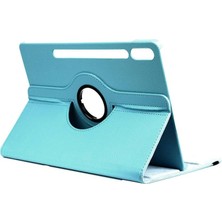 Zore Galaxy ile Uyumlu Tab S10 Plus Zore Dönebilen Standlı Kılıf Mavi