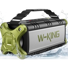 W-Kıng Bluetooth Hoparlör, 90W Maksimum Dış Mekan Hoparlörü, 50W Derin Baslı Kablosuz Taşınabilir Hoparlör, Büyük Boombox Sesi, Ipx6 Su Geçirmez, 40H, Eq, Çift Eşleştirme, Subwoofer * 2, Tf