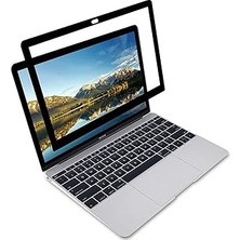 Mcstorey MacBook Pro 15 Inc Uyumlu Cerceveli Mat Anti Glare Ekran Koruyucu Yansima Onleyici Touch Bar Destekli A1707 A1990 Şeffaf