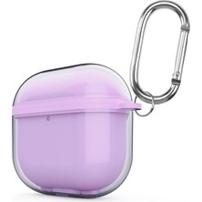 Zore Apple ile Uyumlu Airpods 4 Zore Airbag 42 Askı Aparatlı Kulaklık Kılıfı Mor