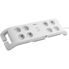 Philips SPN3080B/10, Çoklayıcı, 900J 8'li Akım Korumalı 2m, Beyaz
