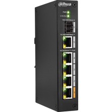 Dahua 4 Bağlantı Noktalı Poe Anahtarı (Yönetilmeyen) DH-PFS3106-4ET-60-V2
