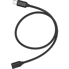 Coverzone 1 Metre Type-C Uzatma Kablo 100 cm USB C Erkek - Dişi Uzatma Kablosu Pd Güç Konektörü Uzatma Kablosu Tip C Uzatma Kablo ZR73