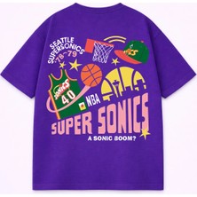 Vodexa T-Shirt Oversize Unısex %100 Pamuklu Rahat Kalıp Baskılı Tişört