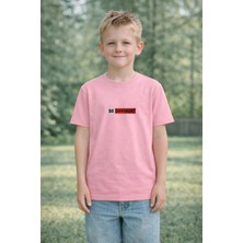 Vodexa Erkek Çocuk Farklı Ol Baskılı Tişört %100 Pamuk – Kırmızı Unisex Yazlık Çocuk T-Shirt