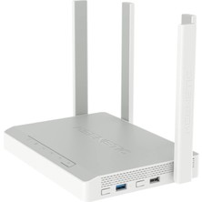 Keenetic Titan AX3200 Mesh Wifi 6 Multi-Gigabit Router Çift Çekirdek Arm Cpu Işlemci 5-Port Gigabit ve 1-Port 2.5 Gigabit Yönetilebilir Fiber Destekli Router USB 2.0 ve Yüksek Hızlı USB 3.0 Portu