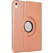 Constraın - iPad 11.nesil 2025 Joiecreatif Dönebilen Standlı Kılıf - Rose Gold