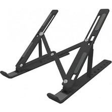 Bakgelal 7 Kademeli Ayarlı Katlanabilir Laptop Tablet Standı Siyah