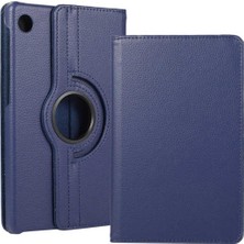 Constraın - Lenovo Tab M10 Plus TBTB-128F 3. Jenerasyon ile Uyumlu Dönebilen Standlı Kılıf-Lacivert 4