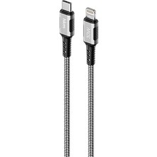 Dynamıc 30W Hızlı Şarj, Mıknatıslı, Type-C To Lightning Şarj ve Data Aktarım Kablosu, 1 Metre, Siyah