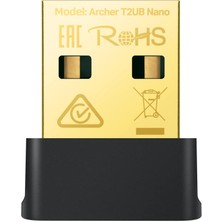 Tp-Link Archer T2UB Nano, AC600 Nano Wi-Fi Bluetooth 4.2 USB Adaptör