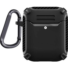 Zore Apple ile Uyumlu Airpods Kılıf Airbag 26 Silikon Siyah