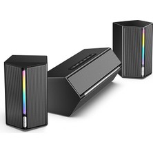 Fıfıne Ampligame A22 Rgb Gaming Hoparlör - Subwoofer'lı Pc Ses Sistemi - 3.5mm Aux Girişli - Masaüstü ve Tv Uyumlu