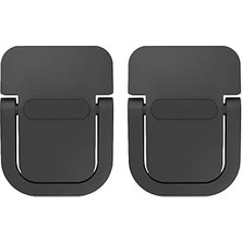 Coofbe 2 Adet Yapışkanlı Katlanılabilir Laptop Standı Portatif Macbook Bilgisayar Laptop Stand Ayagi Siyah