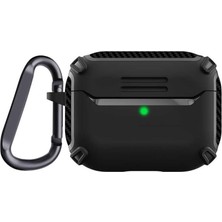 Zore Apple ile Uyumlu Airpods Pro 2 Kılıf Airbag 26 Silikon Siyah